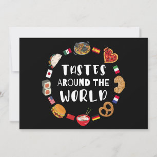 Tastes around the world invitation