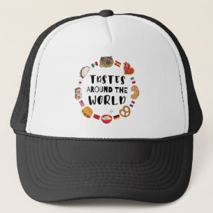 Tastes around the world trucker hat