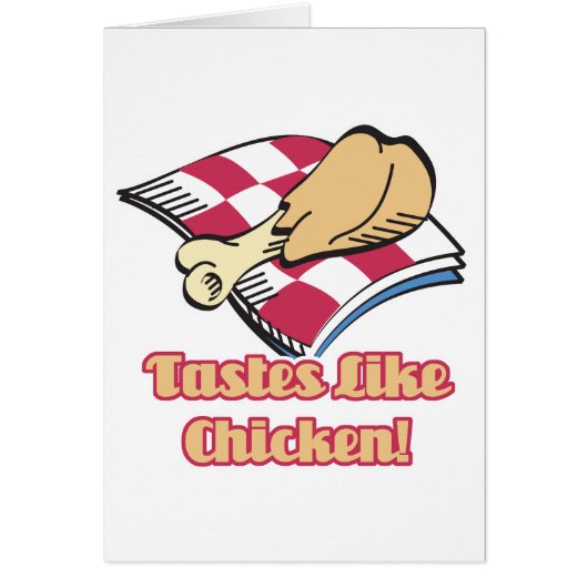tastes like chicken cards (Front)