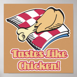 tastes like chicken poster