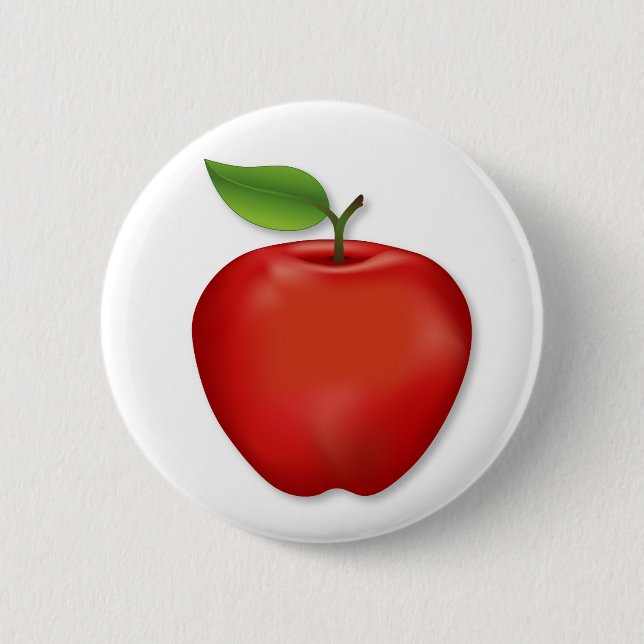 Tastes Like Fall Red  Delicious Apple  Button (Front)