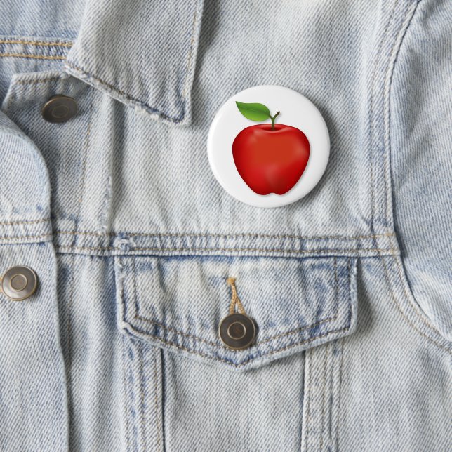 Tastes Like Fall Red  Delicious Apple  Button (In Situ)