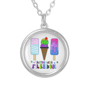 Tastes Like Freedom - LGBTQ+ Equality Silver Plated Necklace