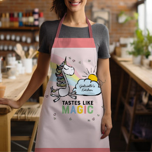 Tastes Like Magic Unicorn Kitchen Apron