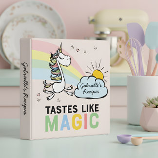 Tastes Like Magic Unicorn Recipe Binder