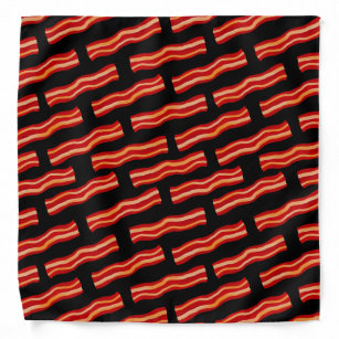 Tasty Bacon Strips Pattern Bandana