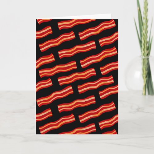 Tasty Bacon Strips Pattern Card