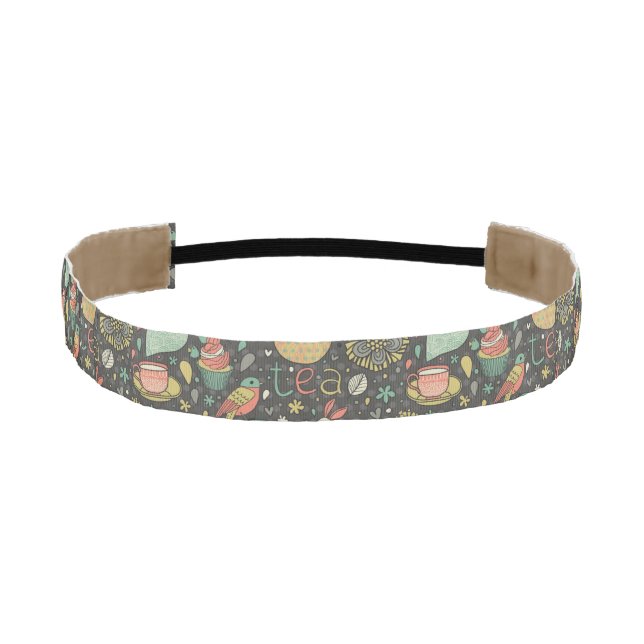 Tasty bright Tea Card Athletic Headband (Front)