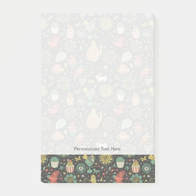 Tasty bright Tea Card Post-it Notes (Front)