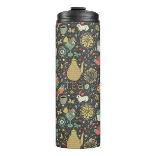 Tasty bright Tea Card Thermal Tumbler