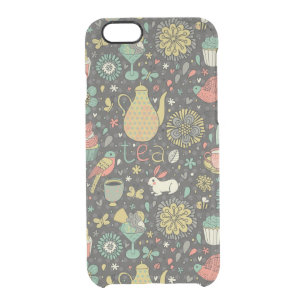 Tasty bright Tea Card Clear iPhone 6/6S Case
