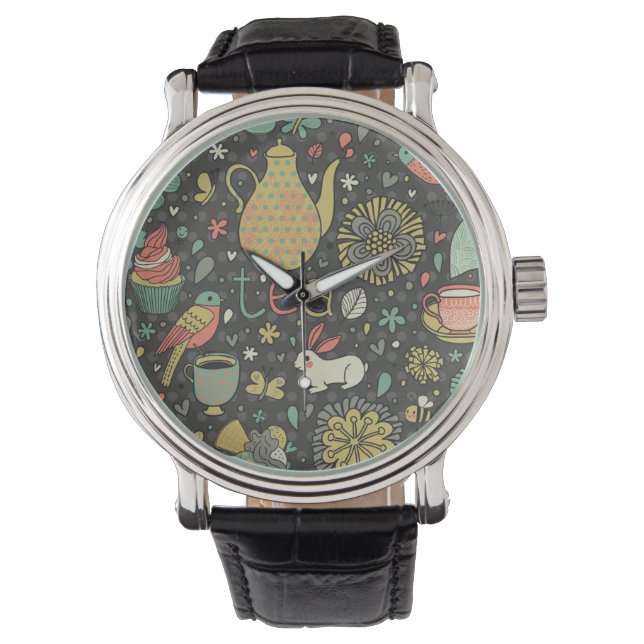 Tasty bright Tea Card Watch (Front)