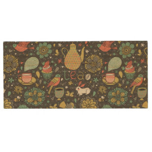 Tasty bright Tea Card Wood USB Flash Drive