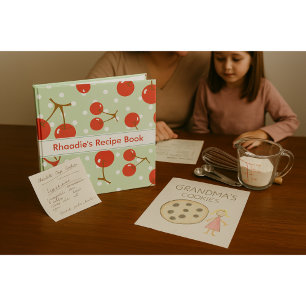 Tasty Cherries Retro Kitchen Organizer 3 Ring Binder