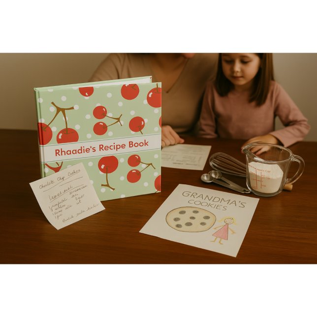 Tasty Cherries Retro Kitchen Organizer 3 Ring Binder (Creator Uploaded)