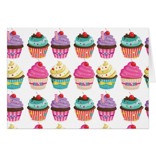 Tasty Cupcake Pattern Cards (Front Horizontal)