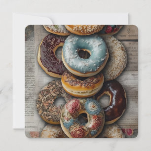 Tasty Decorative Bagels Holiday Card