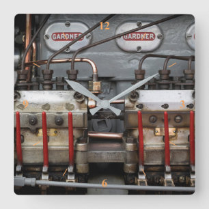 Tasty Diesel Square Wall Clock