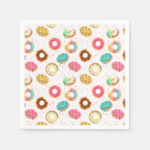 Tasty Donuts Seamless Pattern Napkins
