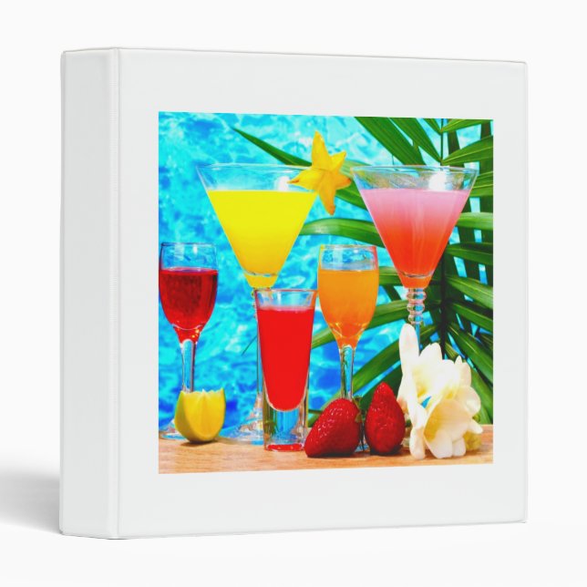 Tasty Drinks 3 Ring Binder (Front/Spine)
