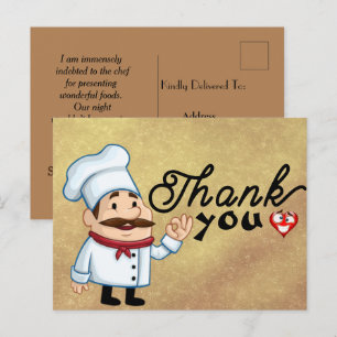 Tasty food postcard