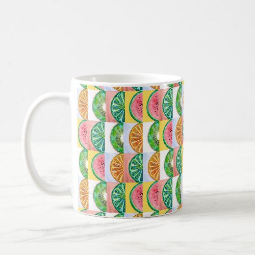 Tasty Fruit Slices Pattern Coffee Mug