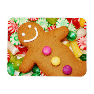 Tasty gingerbread man magnet