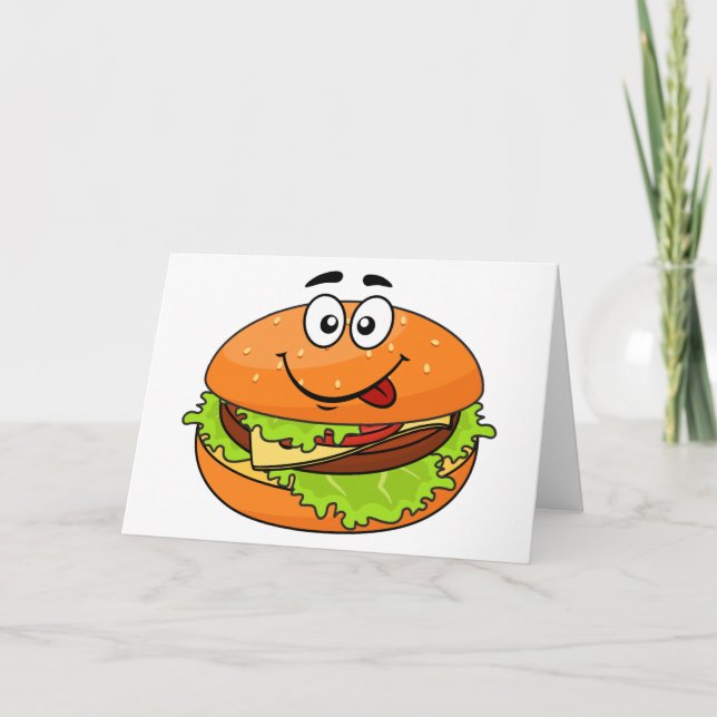 Tasty Hamburger Card (Front)