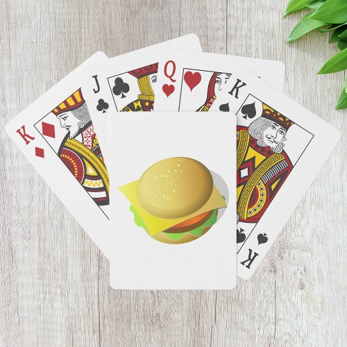 Tasty Hamburger Playing Cards