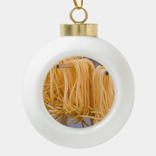 tasty hand made pasta ceramic ball christmas ornament
