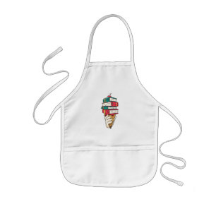 Tasty Ice Cream Cone for Geeks Design Kids' Apron