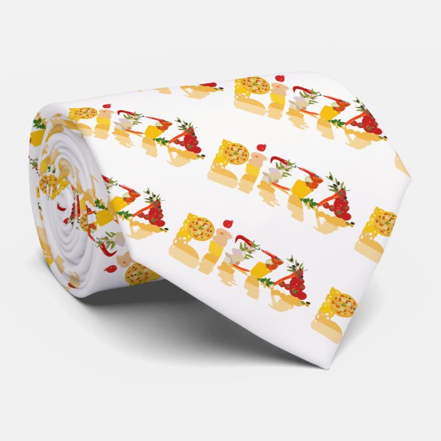 Tasty italian pizza tie (Rolled)