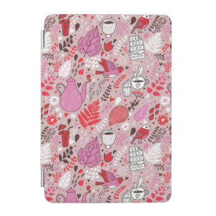 Tasty pattern with birds and flowers iPad mini cover