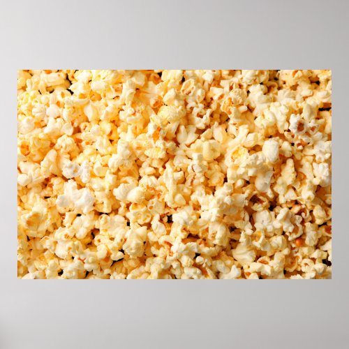 Tasty popcorn on whole background Food  Poster