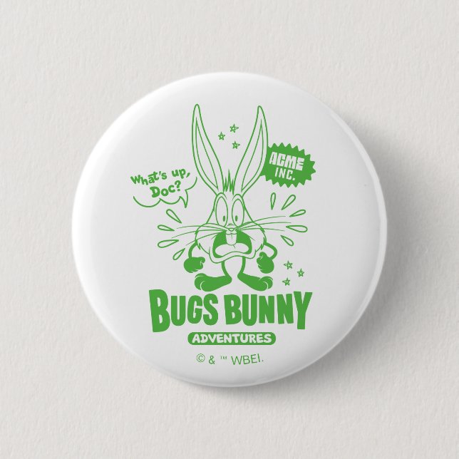Tasty Retro BUGS BUNNY™ Button (Front)