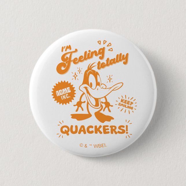 Tasty Retro DAFFY DUCK™ Button (Front)