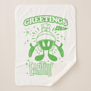 Tasty Retro MARVIN THE MARTIAN™ Sherpa Blanket
