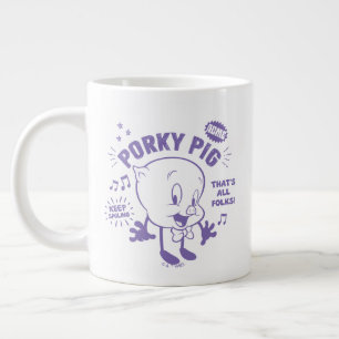 Tasty Retro Porky Pig Giant Coffee Mug