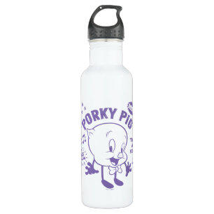 Tasty Retro Porky Pig Stainless Steel Water Bottle