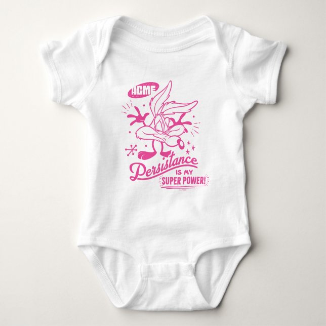 Tasty Retro WILE E. COYOTE™ Baby Bodysuit (Front)