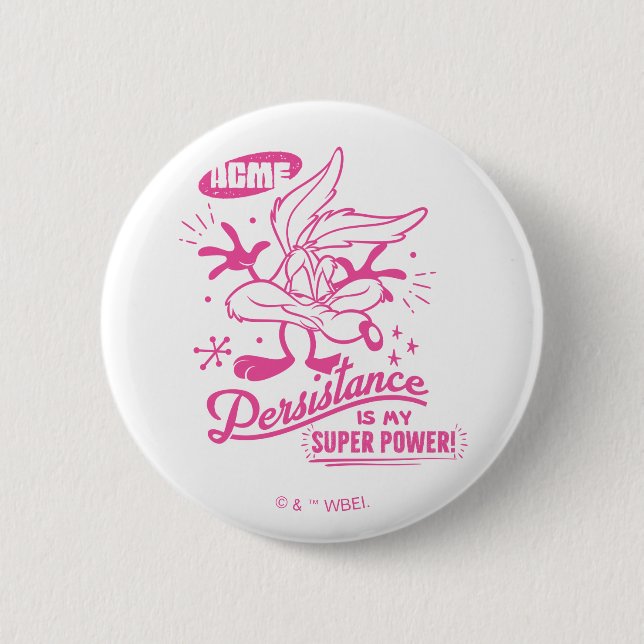 Tasty Retro WILE E. COYOTE™ Button (Front)