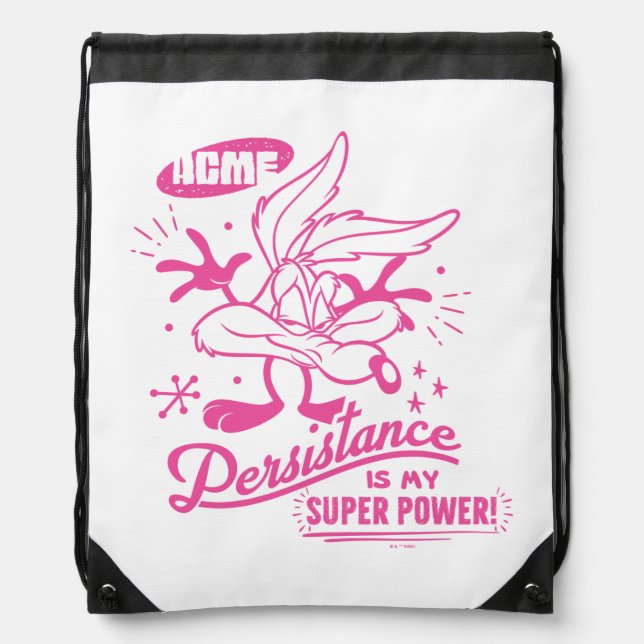 Tasty Retro WILE E. COYOTE™ Drawstring Bag (Front)