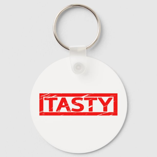 Tasty Stamp Keychain (Front)