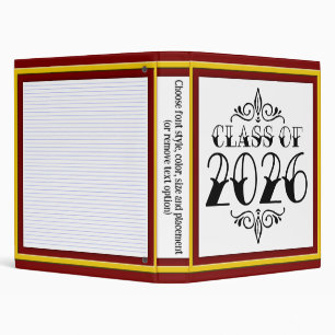 Tat Class of 2026 Graduation 3 Ring Binder