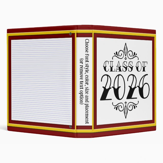 Tat Class of 2026 Graduation 3 Ring Binder (Background)
