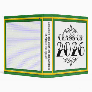 Tat Class of 2026 Graduation 3 Ring Binder