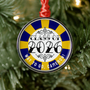 Tat Class of 2026 Graduation Metal Ornament