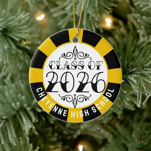 Tat Class of 2026 Photo Graduation Ceramic Ornament (Tree)
