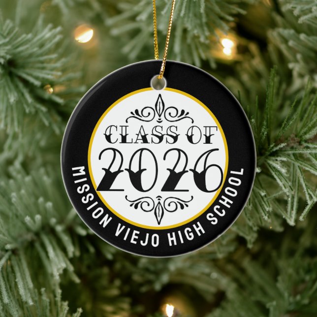 Tat Class of 2026 Photo Graduation Ceramic Ornament (Tree)