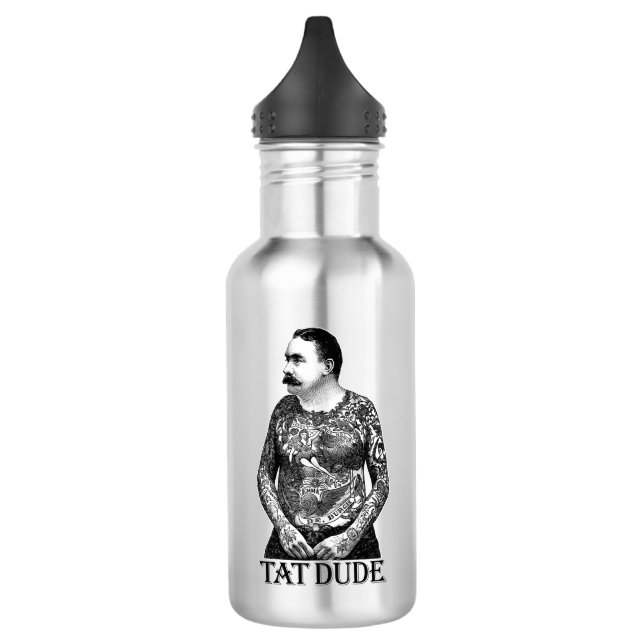 Tat Dude Stainless Steel Water Bottle (Left)